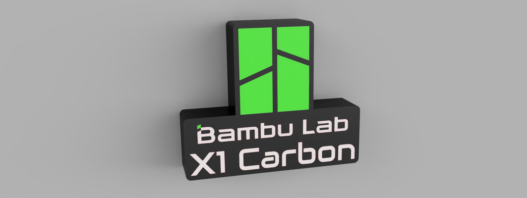 bambu laboratorio x1 carbón inspirado led ligero caja by glengri 3d impresora prueba modelos bambulab bambulabx1 carbon 3d print model - Mito3D