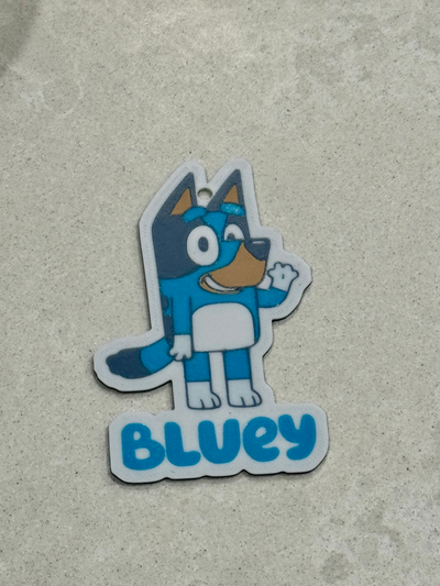bluey ornament by bearrr art 2d bingo kids cartoon dog barbie cocomelon christmas keychain 3d print model - Mito3D