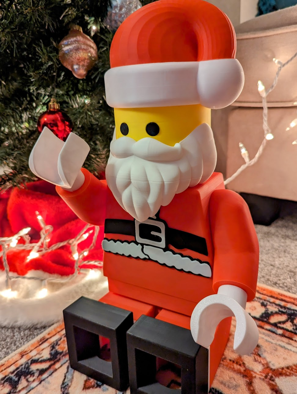 mega lego like noel baba yeniden düzenleme 10 1 karıştırılmış by jarvijar oyuncaklar oyunlar karakterler lego megafig minifig oyuncak eğlence kendin yap renk renkli dev büyük 3D print model - Mito3D