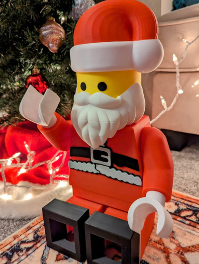 mega lego-like santa remix 10 1 remixed by jarvizar toys & games characters lego christmas megafig minifig toy fun diy color xmas multicolor giant large 3d print model - Mito3D