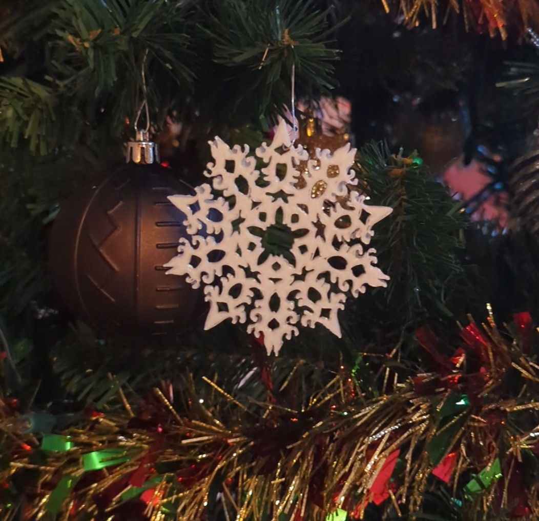 snowflake ornament - 3 by leonking household decor christmas christmasornaments 3D print model - Mito3D