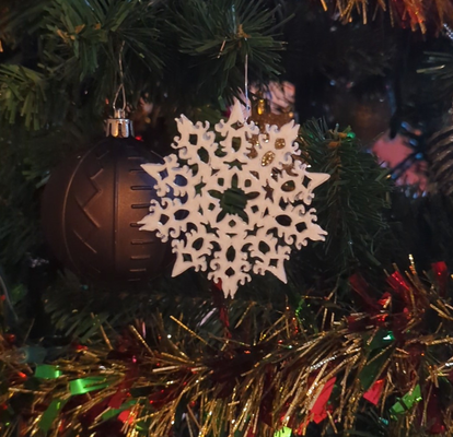 snowflake ornament - 3 by leonking household decor christmas christmasornaments 3d print model - Mito3D