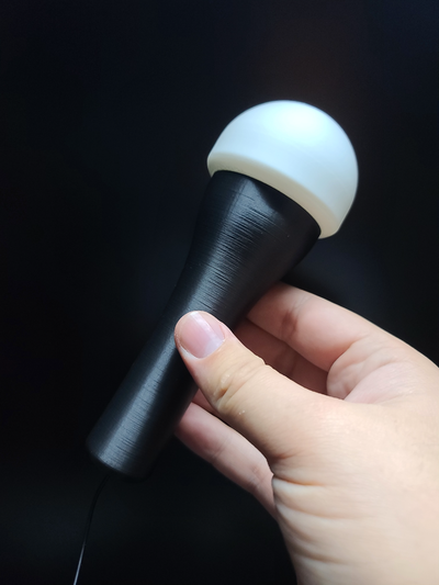 karaoke mic revers adapter belastung linderung by 3dprintwell co uk hobby diy musik mikrofon usb lavalier audio belastungsrelief kabel 3d print model - Mito3D