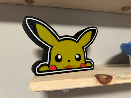 3dprintbox pokemon pikachu ligero caja lámpara by casa decoración ligera pika pika toque 3d print model - Mito3D