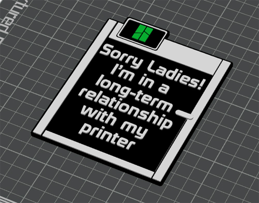 ladies guys by dirty faced kid art signs & logos sign 3d print model - Mito3D