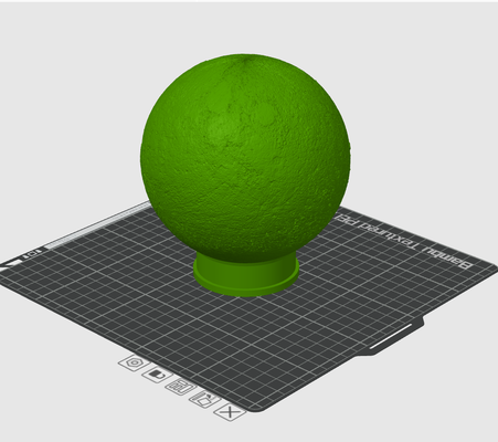 luna globo by jsadesigns imprimir educación física astronomía litofano kapplake lunar 3d print model - Mito3D