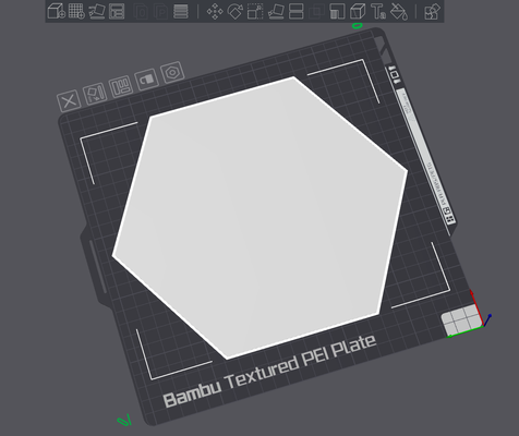 hexagone tuile 200mm 0 2 taille 6 buse extrudeuse by graver 3d imprimante tester modèles 3d print model - Mito3D
