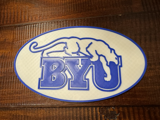 byu puma logo by kelz sanat işaretler logolar maskot spor dalları üniversite mıknatıs 3d print model - Mito3D