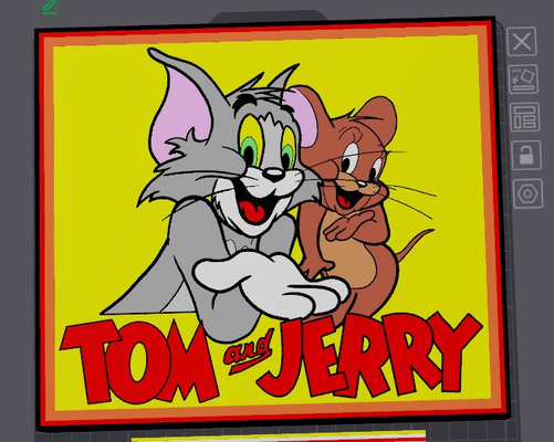 tom jerry licht box by abonnieren haushalt dekor 3d print model - Mito3D