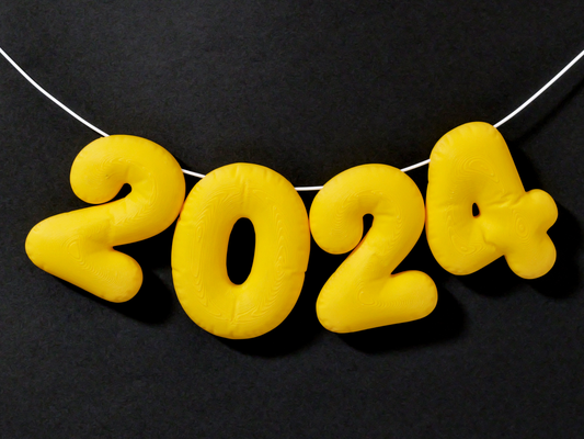 2024 ballon dekoration by 9percent haushalt feierlichkeiten newyear2024 dekorationen wandschmuck 3d print model - Mito3D