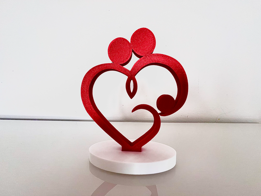 kalp heykelcik aşk by bambaxp ev halkı dekor noel 3d print model - Mito3D