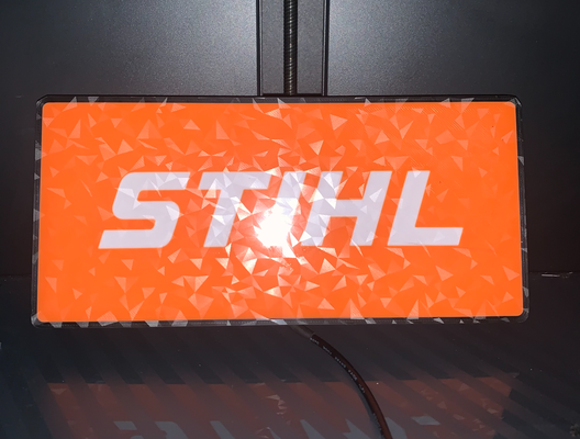 stihl led by gare sb art panneaux logos 3d print model - Mito3D