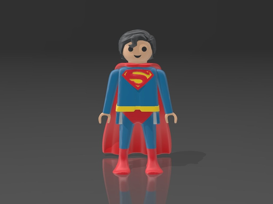 playmobil superman by luisgonzaleziti toys & games 3d print model - Mito3D