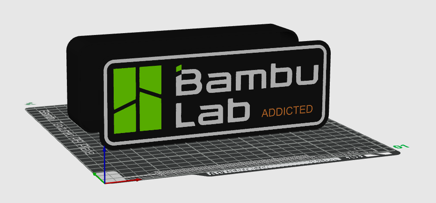 bambu laboratorio dipendente luce scatola by personal3d arte segni loghi guidato logo 3d print model - Mito3D