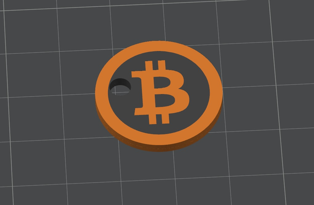 bitcoin compras carro by themiguelbi arte moneda insignias carrello gastos moneta b 3d print model - Mito3D