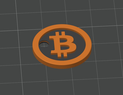 bitcoin compras carro alivio by themiguelbi arte moneda insignias moneta pagar carrello della gastos b 3d print model - Mito3D
