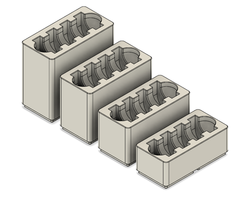 fosbos original pés bin by asdfgasdfg 3d impressora acessórios prateleira organização organizador organizar organizado gridfinity 3d print model - Mito3D