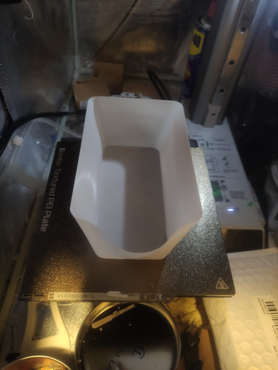 latéral caca a1 mini facile céréale boîte décharge by gemme noire défi 3d imprimante accessoires 3d print model - Mito3D