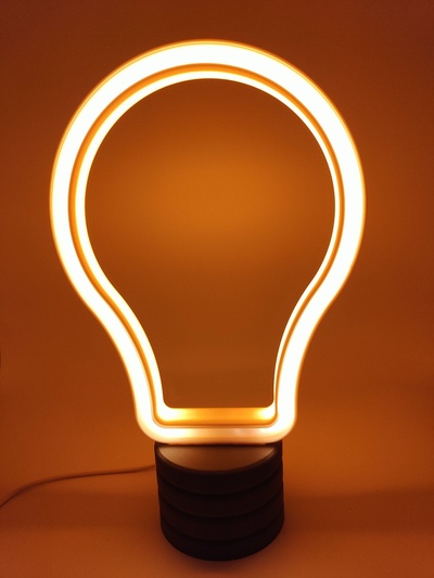 guidato luce lampadina by sparks3d domestico arredamento led illuminazione led lampada 3d print model - Mito3D