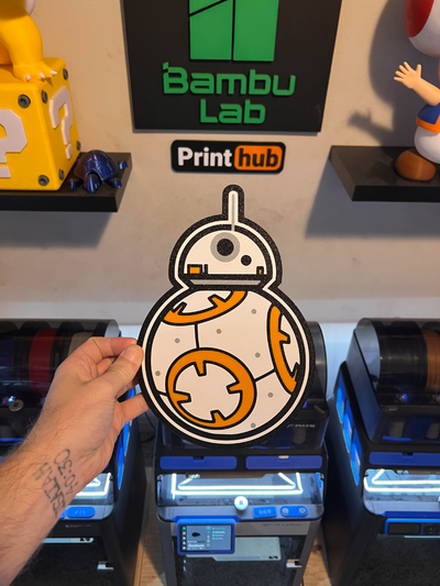 bb8 led lamp by codyinbody3 toys & games characters star wars droid r2d2 jedi sith lightsaber blaster darth vader luke skywalker light lightbox movie 3d print model - Mito3D