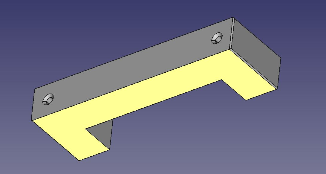 dokunaklı es porte basit deux delikler 6mm by domvan amilo hobi kendin yap kapı kolu 3D print model - Mito3D