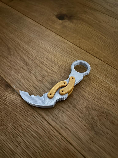 kerambit cuchillo agitarse juguete by plátanos juguetes juegos 3d print model - Mito3D