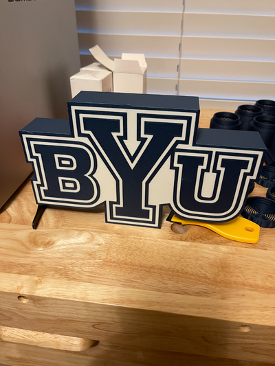 byu luce scatola by papaw3dprintfun arte segni loghi puma calcio università 3d print model - Mito3D