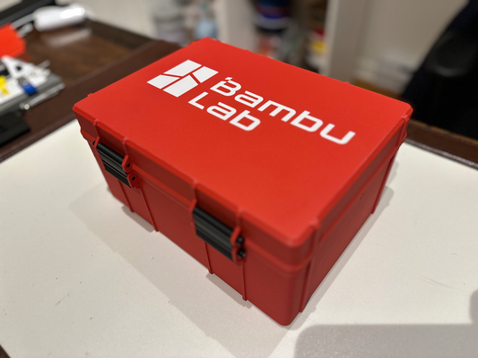 grande escabroso caja remezclado by zumbido herramientas organizadores medio bambu laboratorio logo herramienta almacenamiento almacenaje 3d print model - Mito3D
