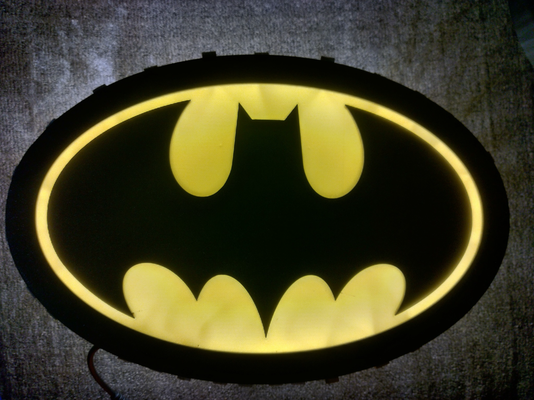 batman led licht box by balorfan85 kunst zeichen logos dunkel ritter 3d print model - Mito3D