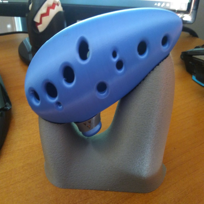 12 hole ocarina remix stand remixed by thejjm hobby & diy music instrument 3d print model - Mito3D