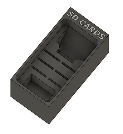 sd cartão inserir papai gavetas 1x2 by larrycnaz 3d impressora acessórios sd suporte 3d print model - Mito3D