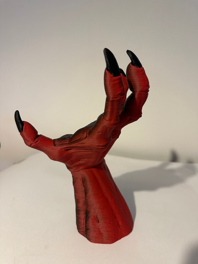 devilman hand remixed by eskalibure art models 3d print model - Mito3D