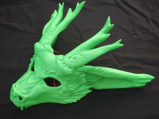 año of continuar mascarada máscara by zuperbuuworks accesorios cosplays mascaras cascos fae faerie hada espíritu madera río elemental personalizable dragón partido 3d print model - Mito3D