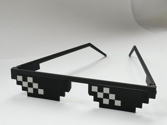 kabadayı hayat gözlük katlama versiyon by florinv moda gözlük komik parti 2024 3d print model - Mito3D