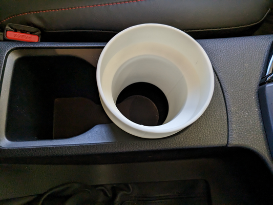 frank green cup holder expander isuzu dmax centre consol suit 325 diameter cupholder by churchy hobby & diy vehicles cupholderadapter adaptor adapter expandable insert 3d print model - Mito3D
