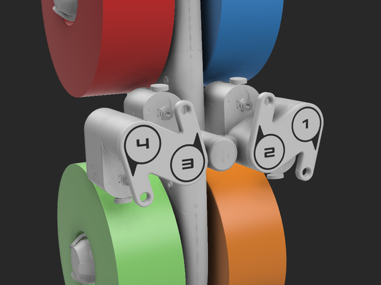 ams lite nummer startseite mantel ptfe leiten by rahmen 3d drucker zubehör amslite pla fastprint abonnieren dual farbe 3d print model - Mito3D