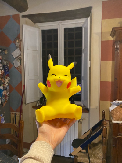 colored pikachu huge small version pokemon remixed by icegabrielito toys & games characters ball christmas gift character action figure figures fan art ash ketchum catch blender blender3d 3d print model - Mito3D