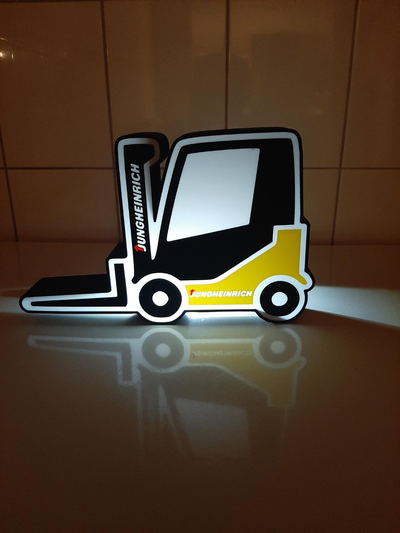 jungheinrich forklift truck lightbox by vk3dp art signs & logos light box 3d print model - Mito3D