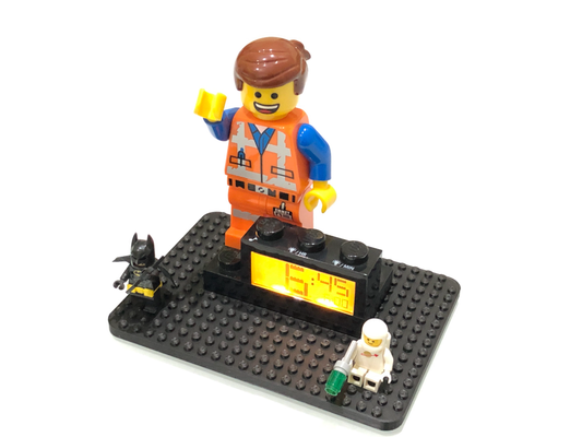 lego alarm clock base by themiguelbi toys & games wakes up emmet mattonowski 3d print model - Mito3D