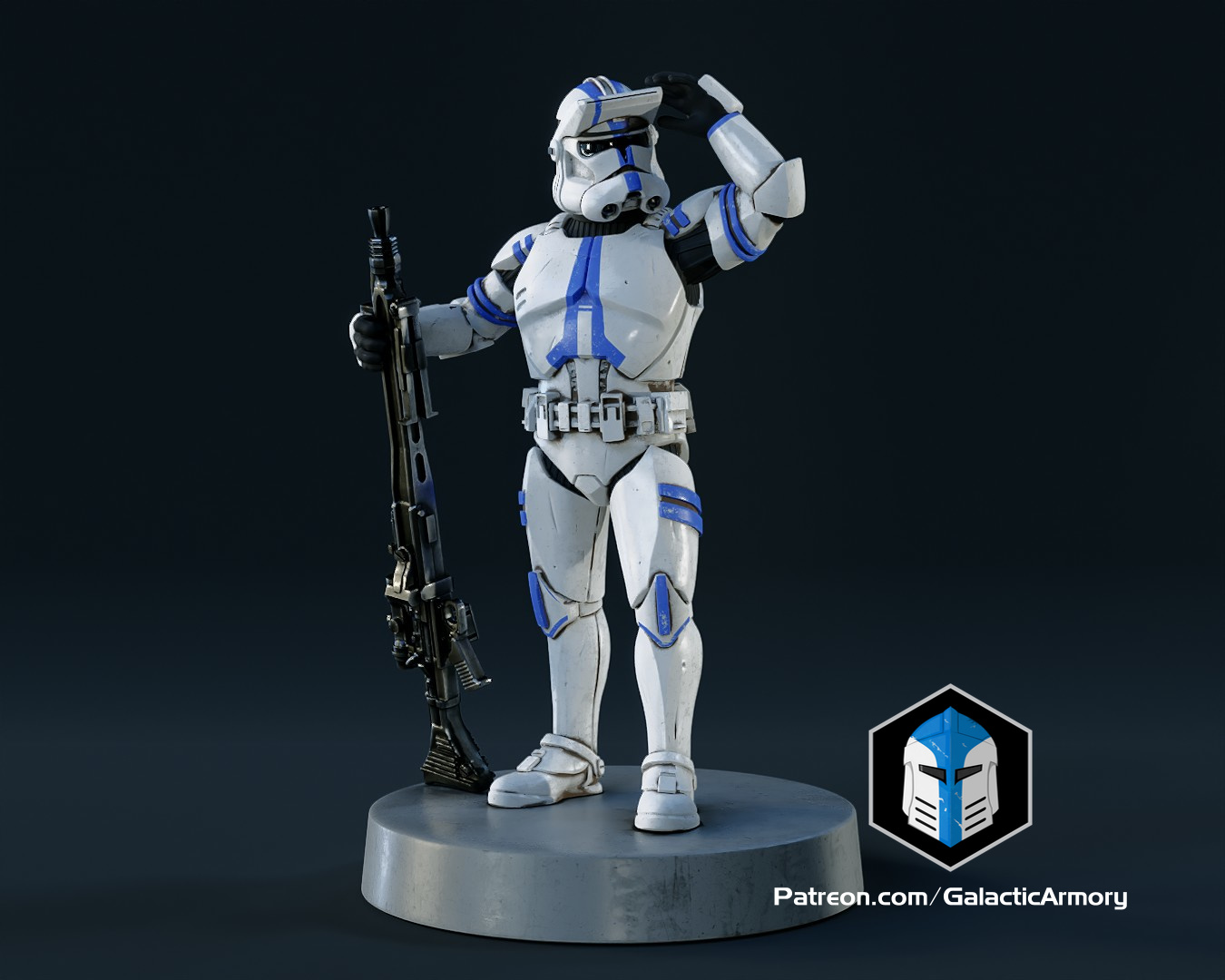 klon soldat figur spezialist by galaktisch waffenkammer spielzeuge spiele zeichen star kriege legion tischplatte miniatur minis 3D print model - Mito3D