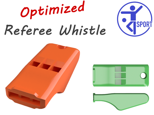 referee whistle by threed-michael tools gadgets sport safety sturdy sports emergency whistles stable loud signal robust pfeife refereewhistle schiedsrichter 3d print model - Mito3D