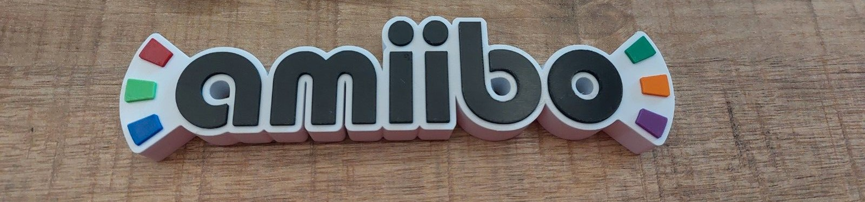 amiibo logo by rey arte señales logos nintendo 3d print model - Mito3D
