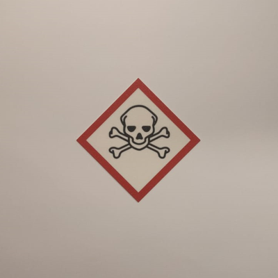 ghs06 toxique danger pictogrammes by recule art panneaux logos ghs signe dangereux pictogramme coaster 3d print model - Mito3D