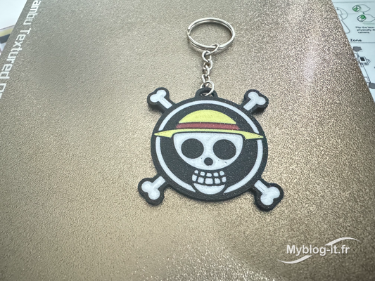 one piece keychain porte-cl s by sgenos fashion models porte-cles 3d print model - Mito3D