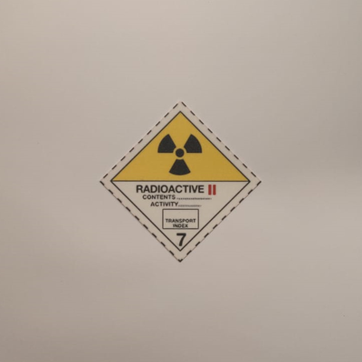 radioativo material 7 ii perigo pictogramas by recuo arte sinais logotipos ghs sinal perigoso nuclear pictograma placa montanha russa hazmat 3d print model - Mito3D