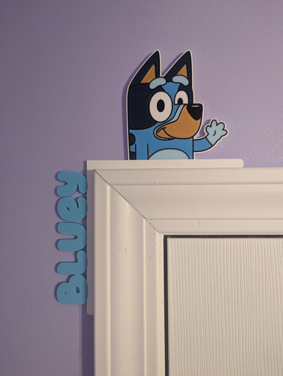 azulado puerta esquina 2 ams versión by dakjones82 casa decoración disney disneys bingo dibujos animados animación percha 3D print model - Mito3D