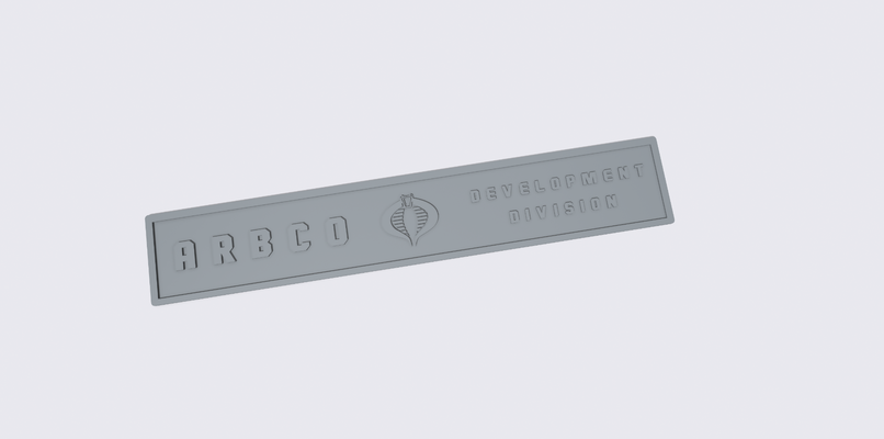 tienda puerta arco industrias gi joe inspirado by disgustado arte señales logos cobra signosylogos 3d print model - Mito3D
