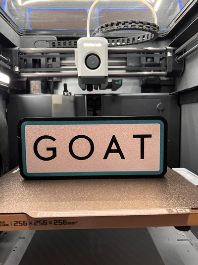 goat lamp by codyinbody3 art signs & logos greatest of time led light lightbox 3d print model - Mito3D