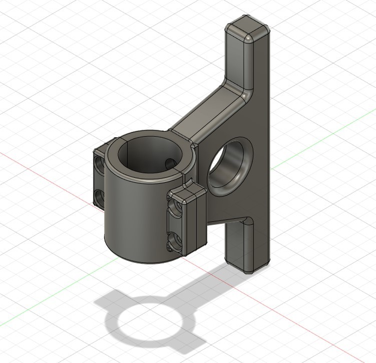 186mm tube - cable winder hook lawnmower by 3d universe hobby & diy cableguide cableholder cablehook cablemanagement 3D print model - Mito3D