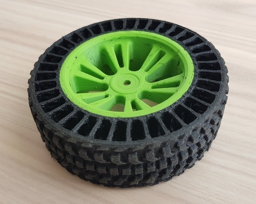 havasız tekerlek traxxas e revo vxl çift ekstrüzyon by lcruz3d hobi kendin yap rc lastik ekstruder ikili rccar traxxase revovxl 3d print model - Mito3D